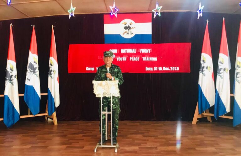 ချင်းလူငယ်များ ငြိမ်းချမ်းရေးသင်တန်း ဖွင့်လှစ်ပို့ချခြင်း